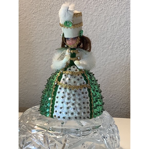 1970s Lil Missy Beaded Sequin Majorette #13332 Doll Great St. Patrick's Day Gift - Picture 5 of 10